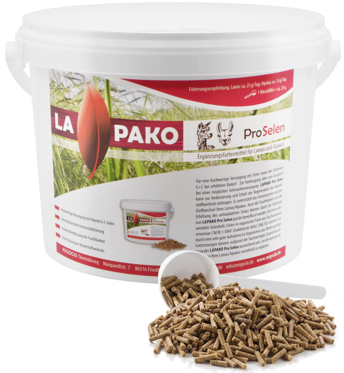 Produkt Lapako Pro Selen Alpakafutter pelletiert