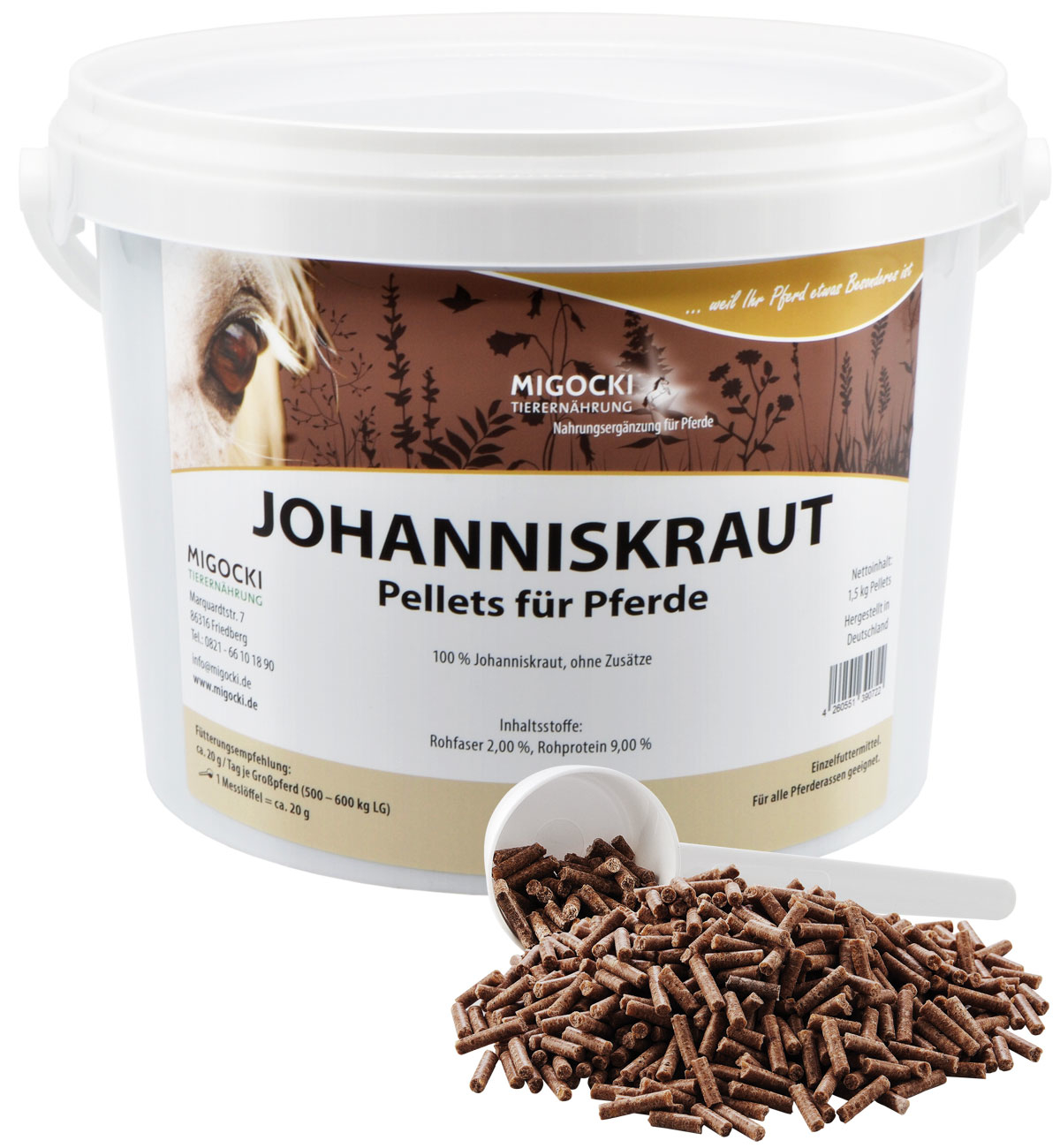 Produkt Johanniskraut für Pferde pelletiert