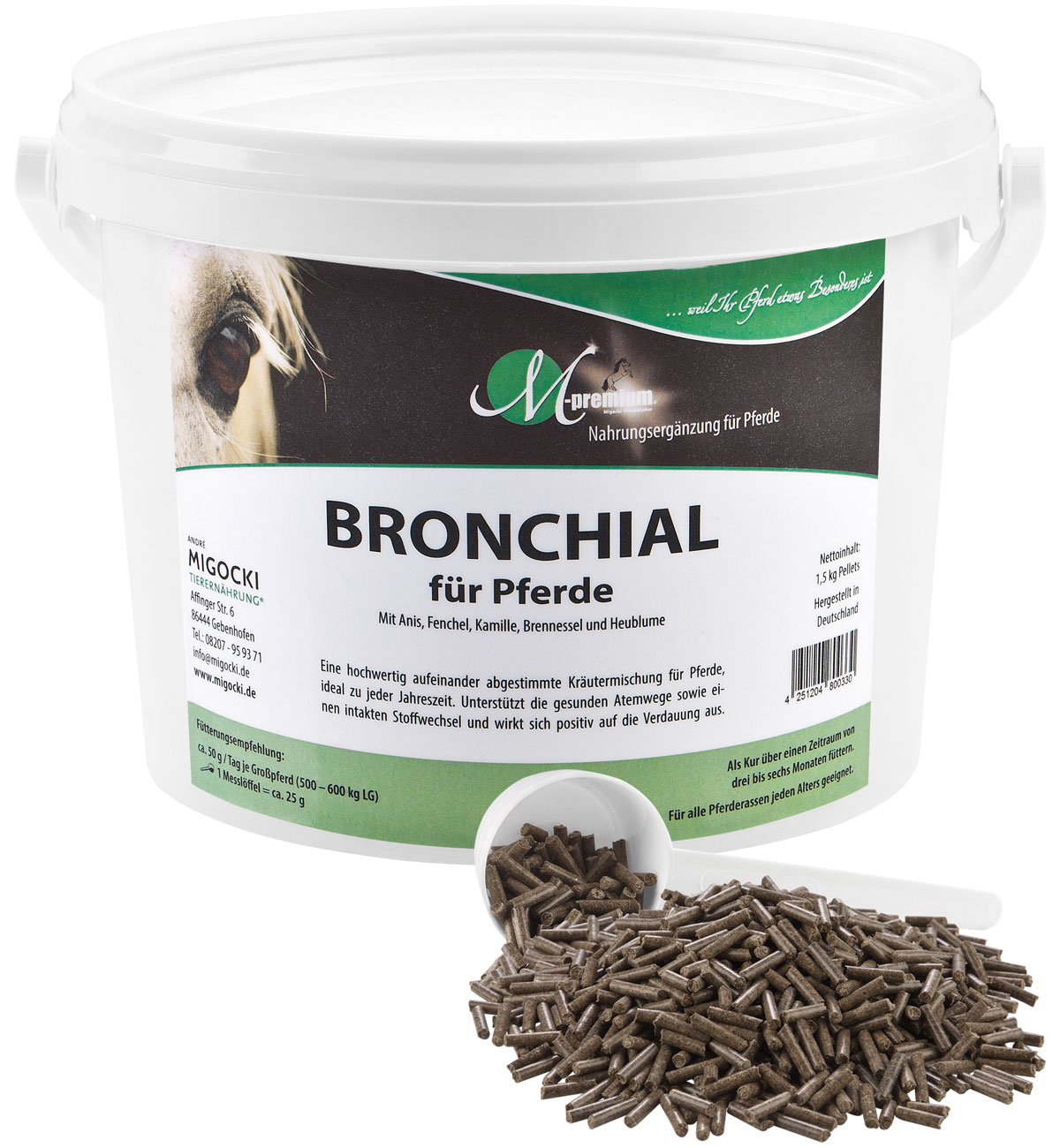 Produkt Bronchial Kräutermischung Pferde pelletiert
