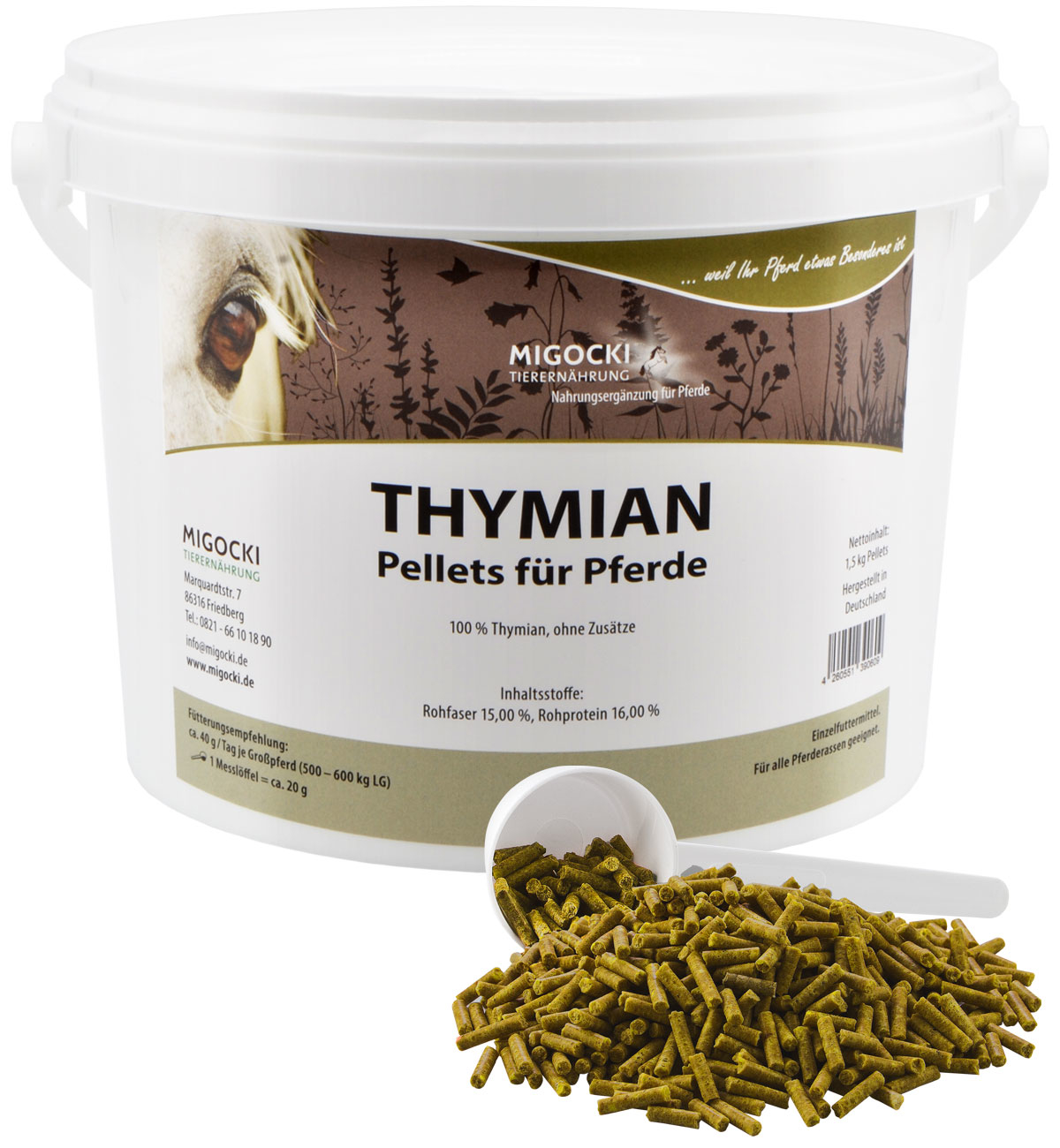 Produkt Thymian für Pferde pelletiert