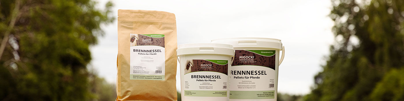 Brennnessel Kräuter-Pellets für Pferde 