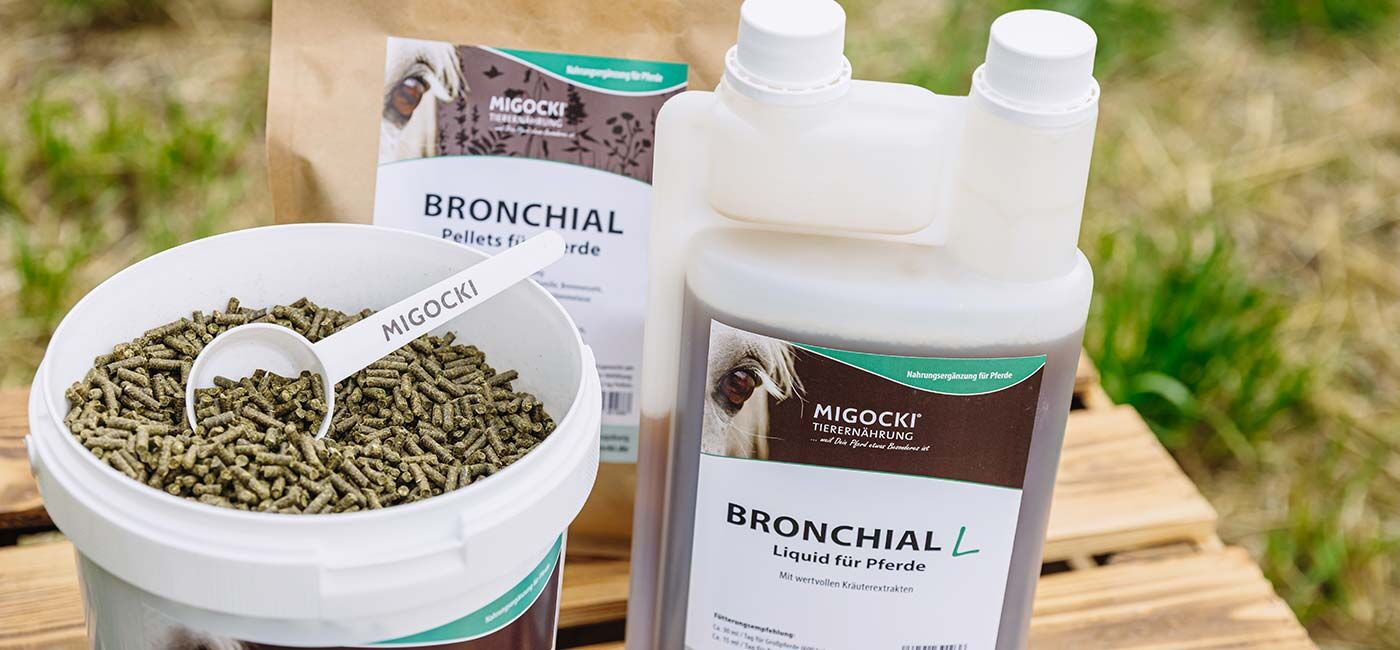 Bronchial Atemkräuter-Pellets für Pferde 
