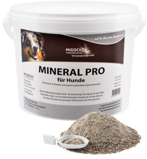 MINERAL PRO für Hunde - Mineralien & Vitamine 1,5 kg Eimer