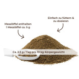 MAGNESIUM für Hunde - Pulver für Nervenstärke & Gelassenheit 250g