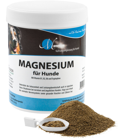 MAGNESIUM für Hunde - Nervenstärke & Gelassenheit 500 g Dose