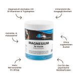 MAGNESIUM für Hunde - Pulver für Nervenstärke & Gelassenheit 500g