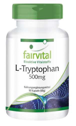 L-Tryptophan 500 mg - 90 Kapseln für Sie und Ihn