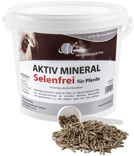 AKTIV MINERAL SELENFREI Hochwertiges Mineralfutter für Pferde 4kg