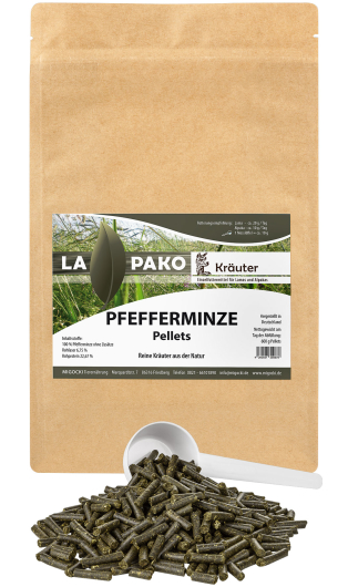 Lapako PFEFFERMINZE  für Alpakas/Lamas - Kräuter 600 g