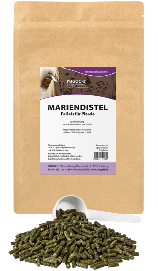MARIENDISTEL f&uuml;r Pferde - Kr&auml;uter Leberstoffwechsel 1,5 kg Beutel
