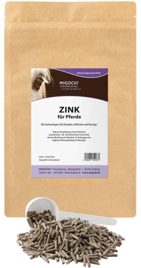 ZINK für Pferde - Pellets für Immunsystem & Fellwechsel 1,5kg