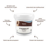 B-KOMPLEX für Pferde - Nerven, Haut & Muskulatur (pelletiert) 1,5 kg Eimer
