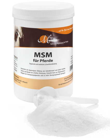 MSM für Pferde - Mobilität und Bewegungsfreude 850 g Dose